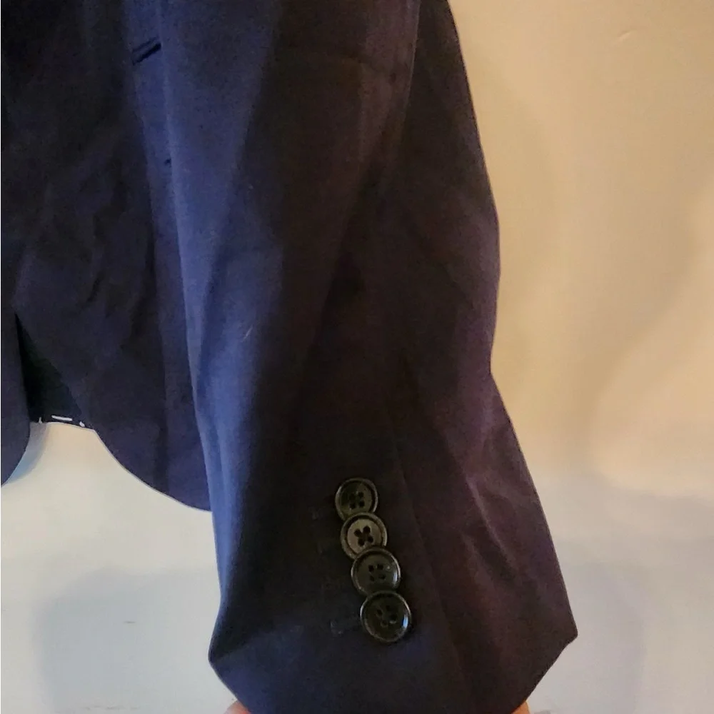 Banana Republic extra slim fit navy blue 2 button Blazer jacket size 46 R
